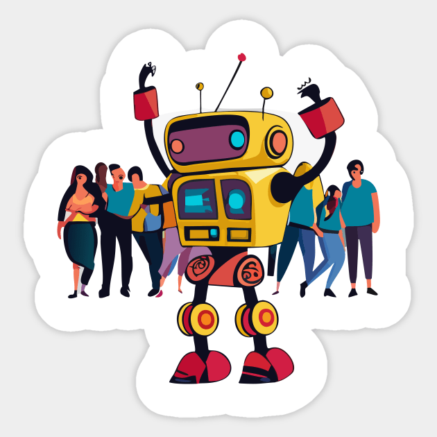 robot dancing in club bauhaus Sticker by goingplaces